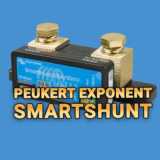Battery Capacity & Peukert Exponent with the Victron SmartShunt 1200px