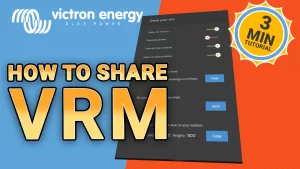 HOW TO SHARE VICTRON VRM DATA